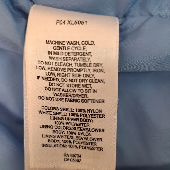 Columbia Women's Winter Coat White and Blue Jacket Size Large. - Picture 8 of 12